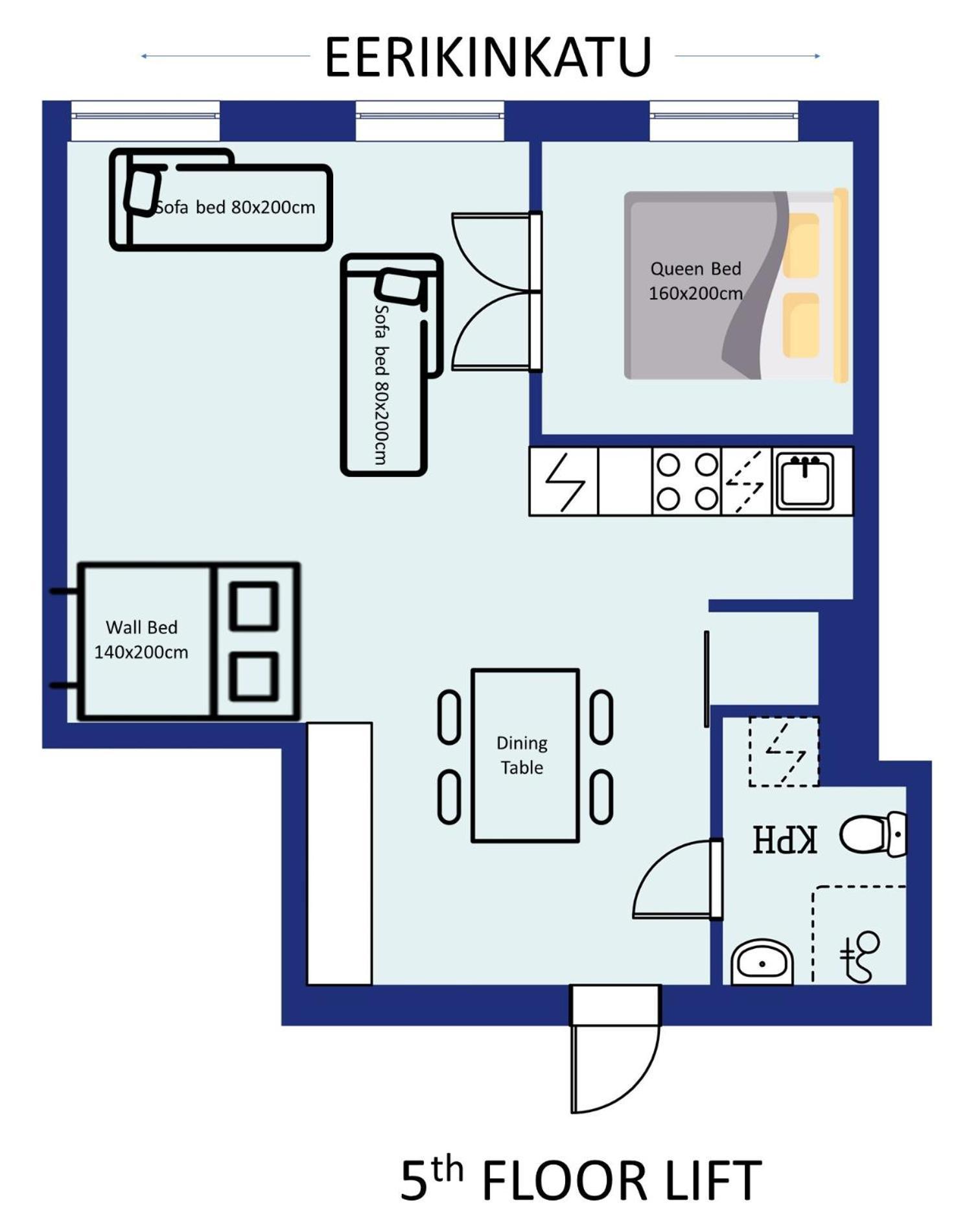 Scandic Primo Apartments - Eerikinkatu 46M2 Helsinki Eksteriør billede